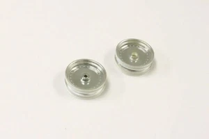 KYOSHO SCORPION 2014, 2 x FRONT SHINY CHROME WHEELS, RIMS, (2PCS), SCH001CM - Picture 1 of 3