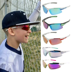 RAWLINGS Youth Sports Baseball Sunglasses Durable 100% UV  Poly, Shielded Lens