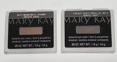 TWO New  Mary Kay Mineral Eye Color French Roast / Driftwood - Image 1 of 4