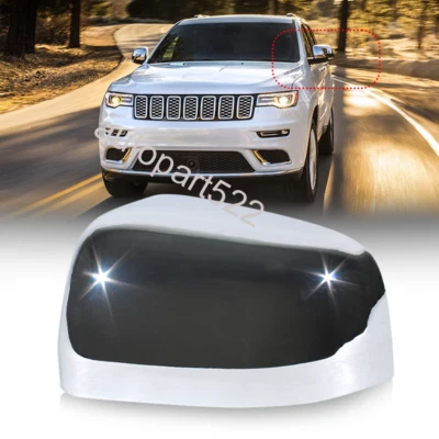 Left Driver Side Chrome Mirror Cover Cap For Jeep Dodge Durango 2011-2021 - Изображение 1 из 4