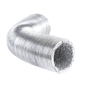 Aluminium Flexible Ducting Hose Foil  6" 150mm Ventilation Hydroponic - Picture 1 of 4