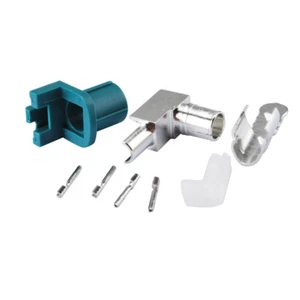 Car HSD connector Fakra "Z" crimp female right angle type for Dacar 535 4pole - Bild 1 von 4