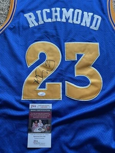 Maglia firmata Mitch Richmond Golden State Warriors autografata JSA Olimpiadi NBA - Foto 1 di 4