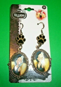 CLAIRE'S DISNEY Villains CRUELLA DE VIL Dangle Earrings 101 Dalmatians LOT#1 NEW - Picture 1 of 3