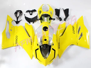 Yellow Silver ABS Injection Mold Fairing Kit for Panigale 1199/899 2012-2014 - Picture 1 of 7