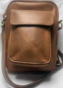 Borsa a tracolla vera pelle uomo borsa da viaggio vintage lavoro business air travel bag - Foto 1 di 13