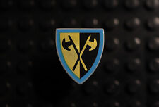 Custom Vintage Lion Knight Crossed Halberd Shield 3846pb066 for 10305 - Not Lego