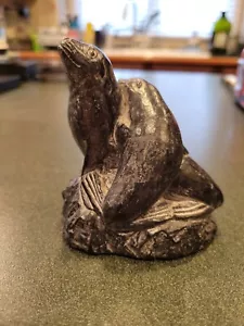 3.5” Wolf Original Soapstone SEALS - “The Wolf Sculptures Canada”. Original - Picture 1 of 6
