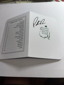 Patrick Reed Signed Masters Scorecard - Picture 1 of 1