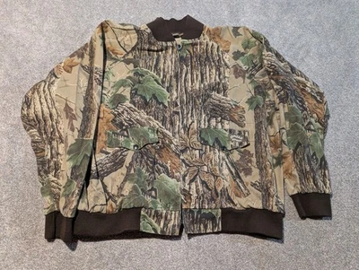 Spartan Camo Jacket Mens XXL Realtree Bomber Camouflage Vintage 90s  - Image 1 of 4