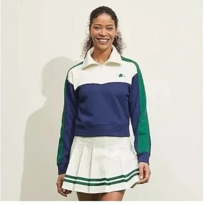 Prince Pickleball Quarter Zip Pullover Sweatshirt Top L Womens Target Blue Green - Image 1 of 4
