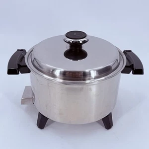Vtg LIFETIME 5 qt West Bend Liquid Core Casserole Electric Cooker LT2005OCU USA - Picture 1 of 9