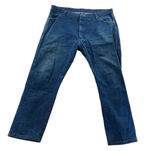 Wrangler Mens Jeans Size 40X30 Blue Denim Straight Leg Classic Casual Cotton - Picture 1 of 13