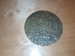 PORTUGAL PORTUGUESE CASTLE FORTRESS CHATEAU CASTELO LEIRIA BRONZE MEDAL - Bild 1 von 5