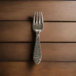Rare Vintage Childrens Alphabet Fork by Rogers Sterling Baby Fork *READ - Picture 1 of 8