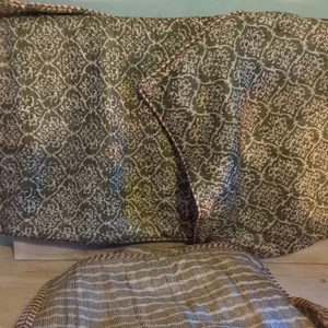 Oka Caprio Reversible Cushion Covers Raw Tusar Silk X 6 - Picture 1 of 24