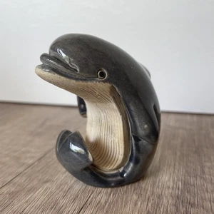 Artesania Rinconada Blue Dolphin Ceramic Figurine Free Shipping - Picture 1 of 11