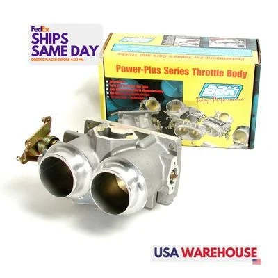 Bbk 3503, un cuerpo de doble acelerador de aluminio natural 61 mm compatible con 87-96 F150 302/351 W  Foto 1 de 4