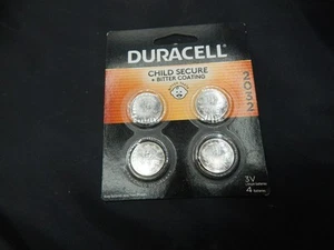 NEW DURACELL 2032 BUTTON COIN BATTERY 4 PACK EXP 2032 3V LITHIUM - Picture 1 of 2