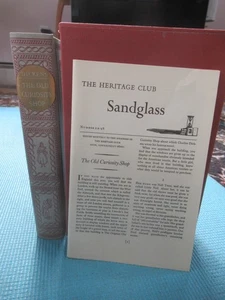 The Old Curiosity Shop by Charles Dickens 1941 Heritage Press Slipcase Sandglass - Picture 1 of 19