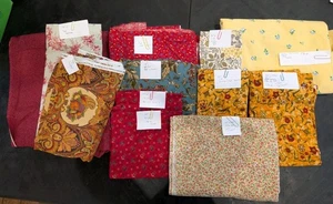 Riesiges Stoffpaket Baumwolle rot gelb orange burgund Blumen Quilten Kaliko 20+ Yds - Bild 1 von 8