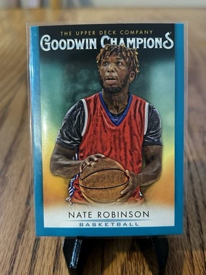 2021 Upper Deck Goodwin Champions - 绿松石 #54 NATE ROBINSON 篮球! — 第 1/2 张图片