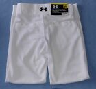 New Under Armor Relaxed Fit Baseball Softball Pants Size Youth Medium Ymd White