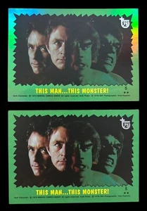 2013 Topps 75th Anniversary Rainbow Foil & Base Card Lot Set #77 Incredible Hulk - Picture 1 of 5