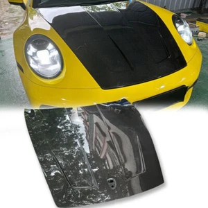 Real Carbon Fiber Front Bonnet Engine Hood Lid For Porsche 911 992 FXX 2019-22 - Bild 1 von 9