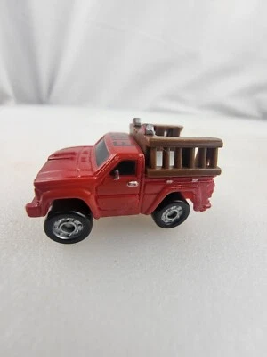 1988 Funrise  Galoob Micro Machines DATSUN Fire Rescue Truck Brown Ladder - Image 1 of 4