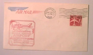 Kankakee Illinois - Greater Kankakee Airport Dedication cover 1962 UNADDR - Picture 1 of 1