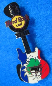 GUITARRA PARIS SUPER BOWL STEELERS CARDINALS 43 XLIII FLAG Hard Rock Café PIN - Imagen 1 de 1