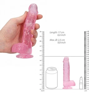 Fallo piccolo anale pene realistico con ventosa e testicoli mini dildo vaginale - Foto 1 di 8