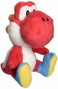  Little Buddy Red Yoshi Plush 6 inch Super Mario Bros Authentic on Hand - Picture 1 of 1