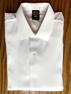 Vintage BRI-Nylon shirt pleated Size 16.5 Medway 1950s formal evening wear DE