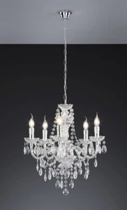 Pendelleuchte Transparent Ø52cm 5x E14 Couverture Lampe Classique Intérieur - Photo 1/1