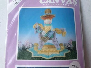 Plastic Canvas Needlepoint Kit Rocking Horse #609 Dick Martin's Martinsville - Picture 1 of 3