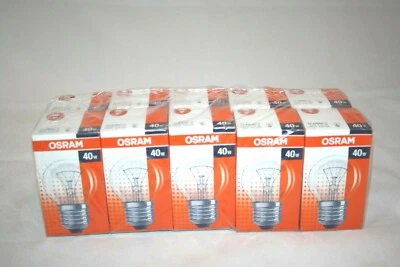 3x Osram E27 40W klar Classic P Glühlampe Glühbirne Tropfen DIMMBAR! Kein LED! - Bild 1 von 4