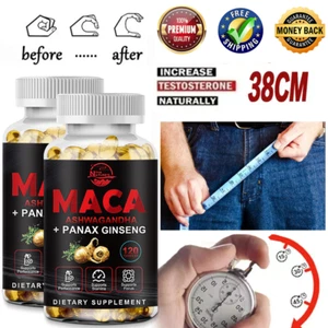 Organic Maca Root 240 Capsules 10000mg, Peruvian Maca Extract for Men & Women - Picture 1 of 10