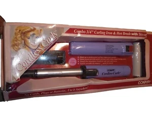 Neu Vintage 1993 Conair kabellose Locken Combo 3/4" Lockenstab heiße Bürste mit Dampf - Bild 1 von 7