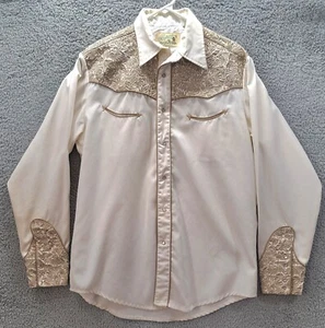 Camisa occidental de colección Roper Denver para hombre bordada en L manga larga perla a presión vaquero - Imagen 1 de 11