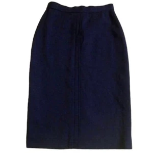 100% Authentic [CHANEL] enger Rock / schwarz / Größe 40 / Wolle 100% (gebraucht) - Bild 1 von 8