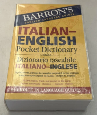 Barron's Italian-English Pocket Pocket Bilingual Dictionaries Series - Image 1 of 3