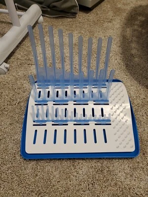 Dr. Brown's Universal Baby Bottle and Accessory Drying Rack - Blue and White - Image 1 of 4