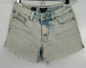 Hudson Kids Girls Size 10 Mid-Rise Denim Jean Short Adjustable - Picture 1 of 5