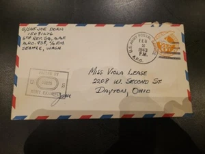 APO 938 LADD FIELD, FAIRBANKS, ALASKA 1943 Censored WWII Army Cover AAF - Picture 1 of 2