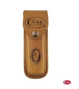 Funda de cinturón de cuero para cuchillo de bolsillo Case XX tamaño grande 5,5 pulgadas JOB - Imagen 1 de 3