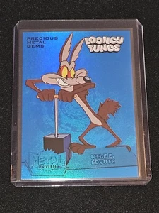 2024 Fleer Retro Looney Tunes Wile E. Coyote Blue Precious Metal Gems PMG 10/50 - Picture 1 of 2