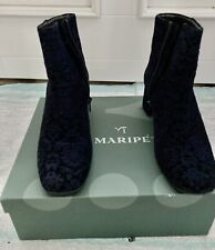 Maripe Ankle Boots Damen Stiefeletten Gr. 37,5/ 4.5 Blockabsatzt Neue mit Karton