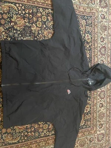 NIKE Men's Black WINDRUNNER Full Zip Hoodie 90 's Jacket DB5171-010 LARGE $110  - Picture 1 of 4